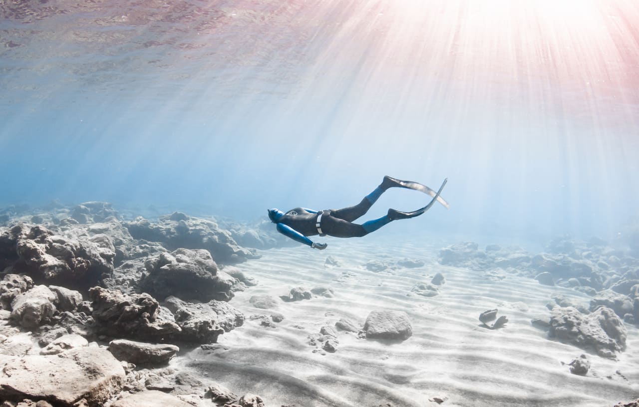 Professional freediving and water safety training in Crete