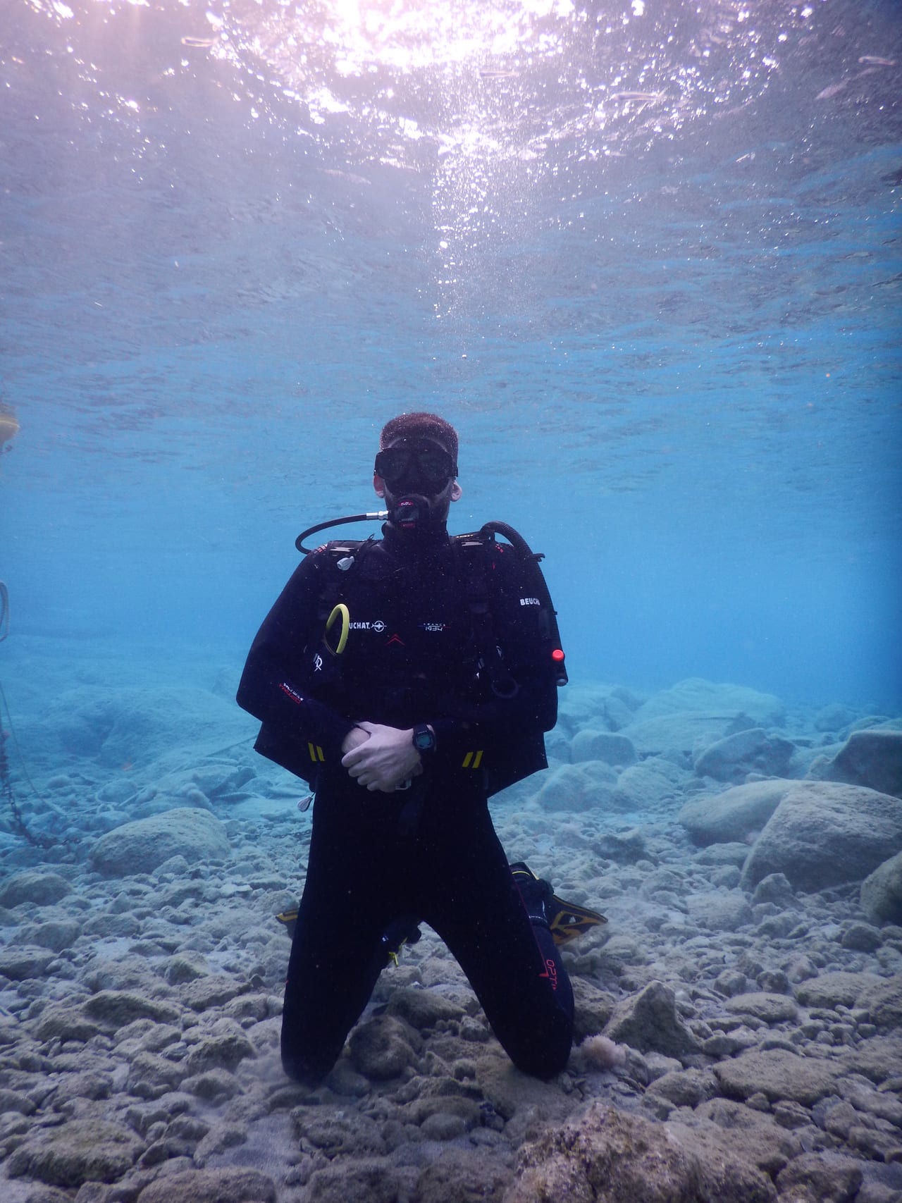 The dive centre and its equipment in Plakias